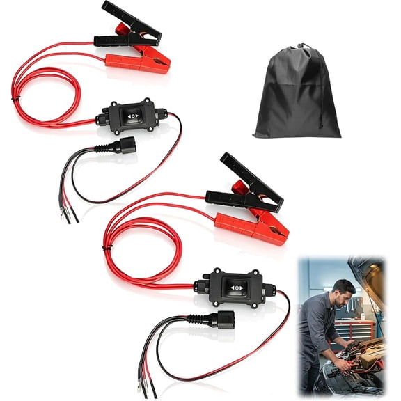 Universal Car Motor Diagnostic Tool, EPB Emergency Release Tool for Electronic Parking Brake, 12V 24V Brake Caliper Reset & Service Tool, Electric Component Tester for Cars & Motorcycles (2Pcs)
