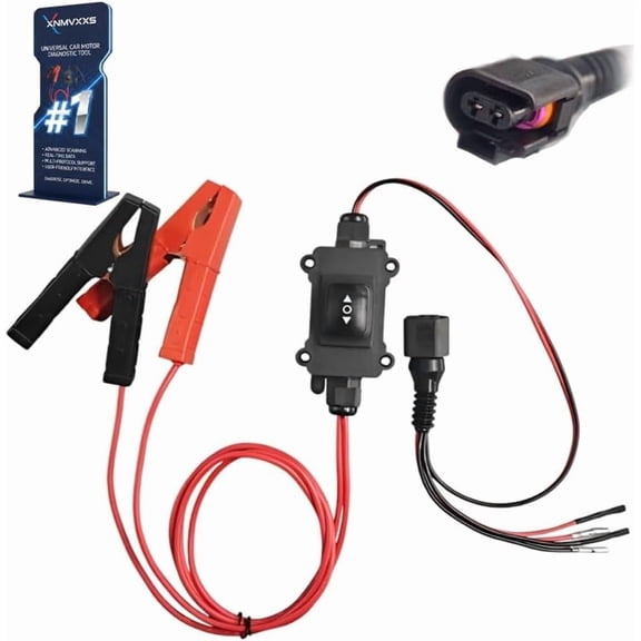 Universal Car Motor Diagnostic Tool, Epb Emergency Release Tool with Clips, One-Touch Control Switch, Automotive Electrical Circuit Tester for Window Wiper Seat Sunroof Motor Testing(1PC)