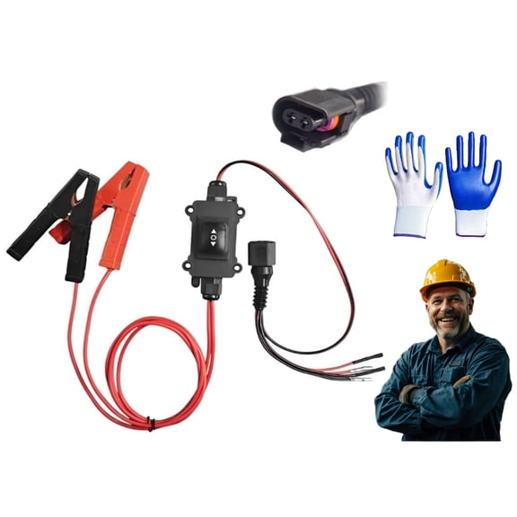 Universal Car Motor Diagnostic Tool, Epb Emergency Release Tool with Clips, One-Touch Control Switch, Automotive Electrical Circuit Tester for Window Wiper Seat Sunroof Motor Testing(1PC)