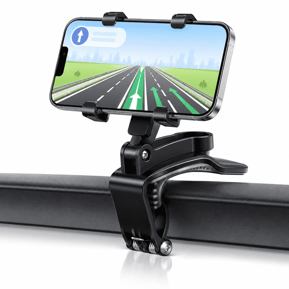 Universal Car Phone Holder Mount,360 Degrees Rotation Dashboard Phone Holder [Upgrade Clip Never Fall],car Phone Mount for iPhone,Samsung,Google,Nokia,and 4 to 7" Smartphones