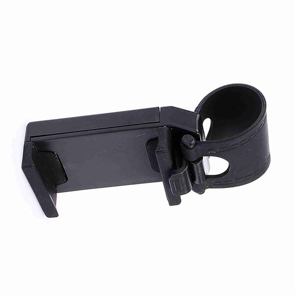 Universal Car Phone Holder Mounted on Steering Wheel - Black
