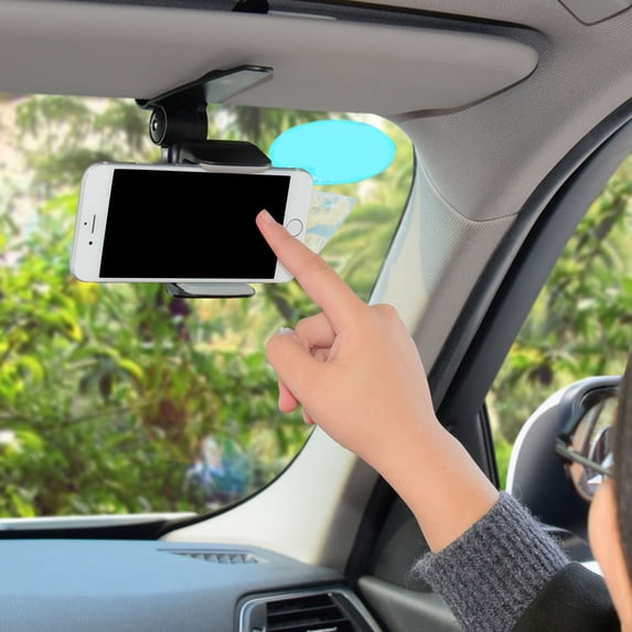 Universal Car Phone Mount Holder 360 Rotating Clip Stand for Smartphones Compatible with All Vehicles