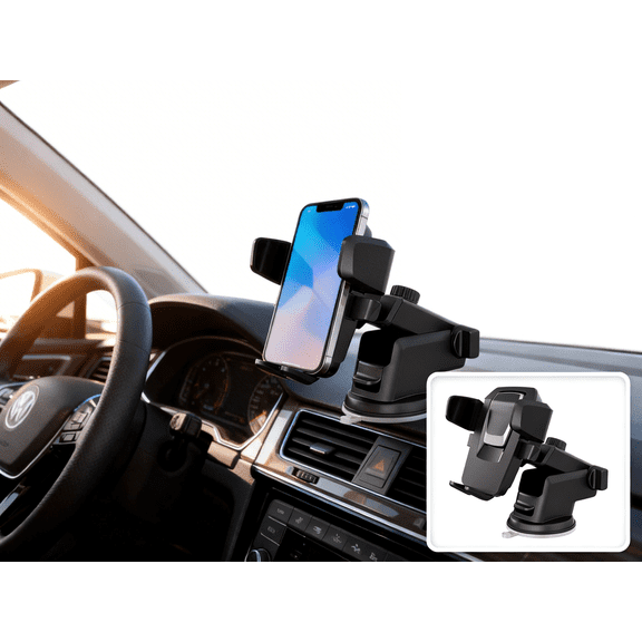 Universal Car Phone Mount with 360- Rotation and Shockproof Navigation Holder for Central Control