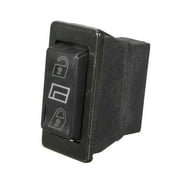 Universal Car Power Door Lock/Unlock Switch Black 5-Pin Terminal Red Back Light