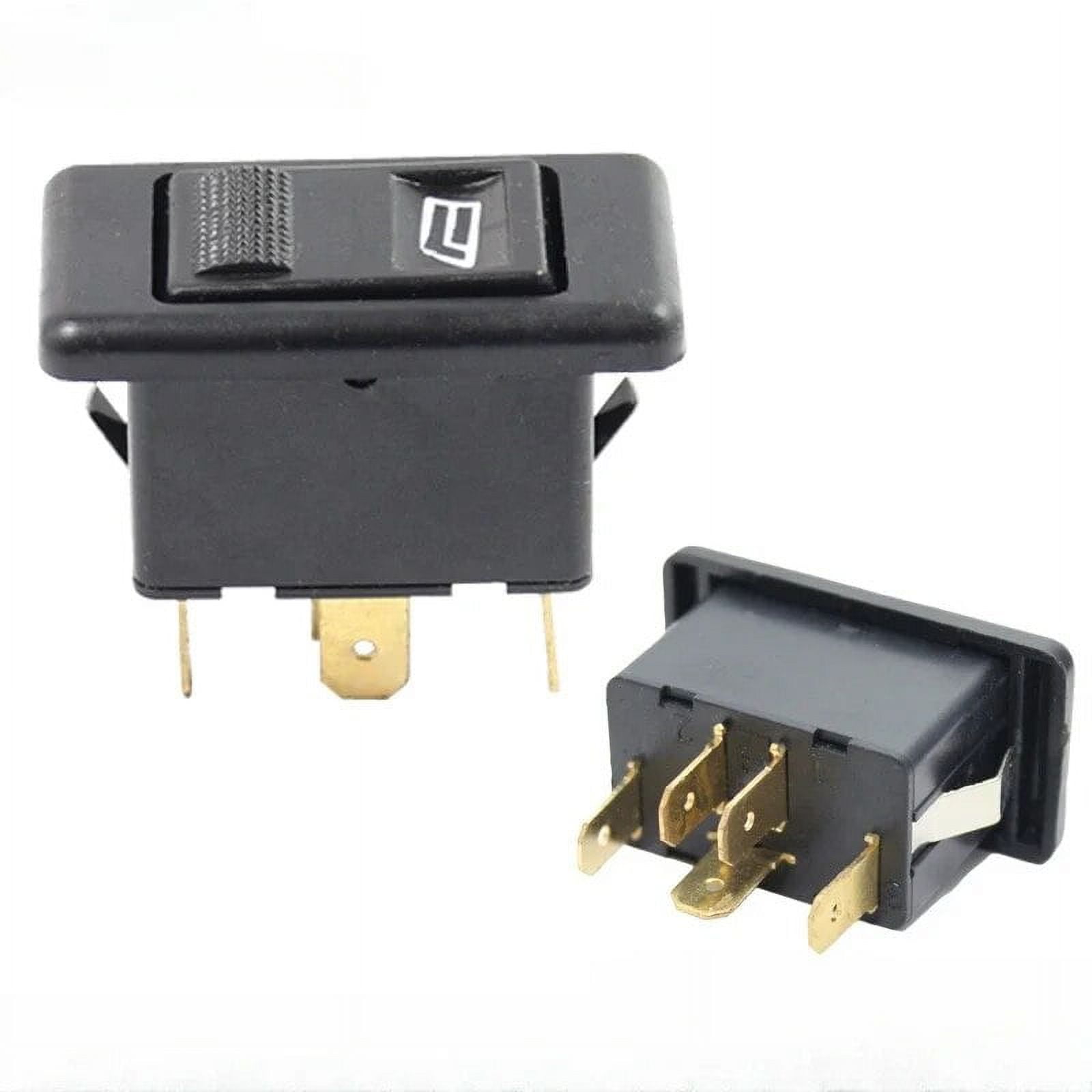 Universal Car Power Window Switch Up/Down 5-Pin 12V DC 20A Red Back ...