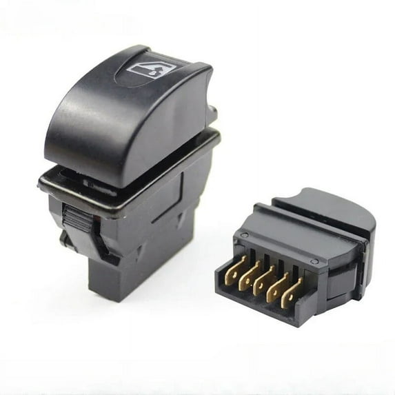 Universal Car Power Window Switch Up/Down Lever 5-Pin 12V DC 20A Red Back Light