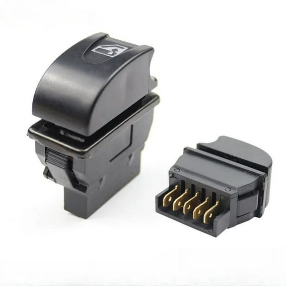 Universal Car Power Window Switch Up/Down Lever 5-Pin 12V DC 20A Red Back Light