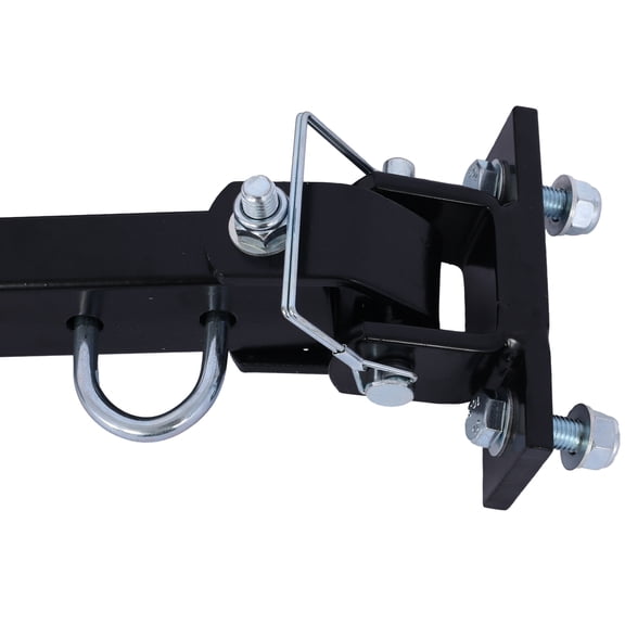 Universal Car RV Tow Bars for Flat or Dinghy Towing, 5000 lbs Capacity, 2-Inch Coupler, Steel Trailer Tow Bar with Adjustable Width 26-41 Inches, Black Powder Coat