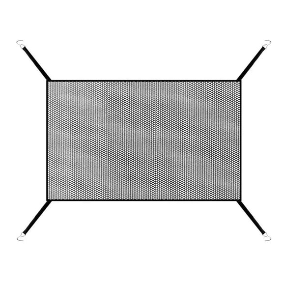 Universal Car Radiator Guard Bug Screen, 41" X 33" Foldable Condenser Protection Mesh, Anti-Debris Grille Cover With Hook & Loop Fasteners, All-Season Defense For Cars, Trucks & SUVs,Black
