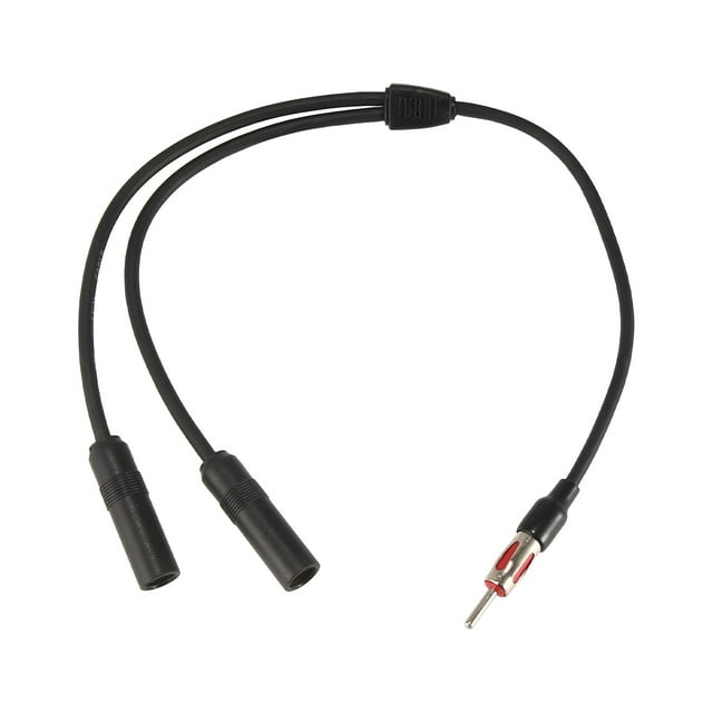 Universal Car Radio Auto Antenna Splitter 1 Male to 2 Female Aerial ...