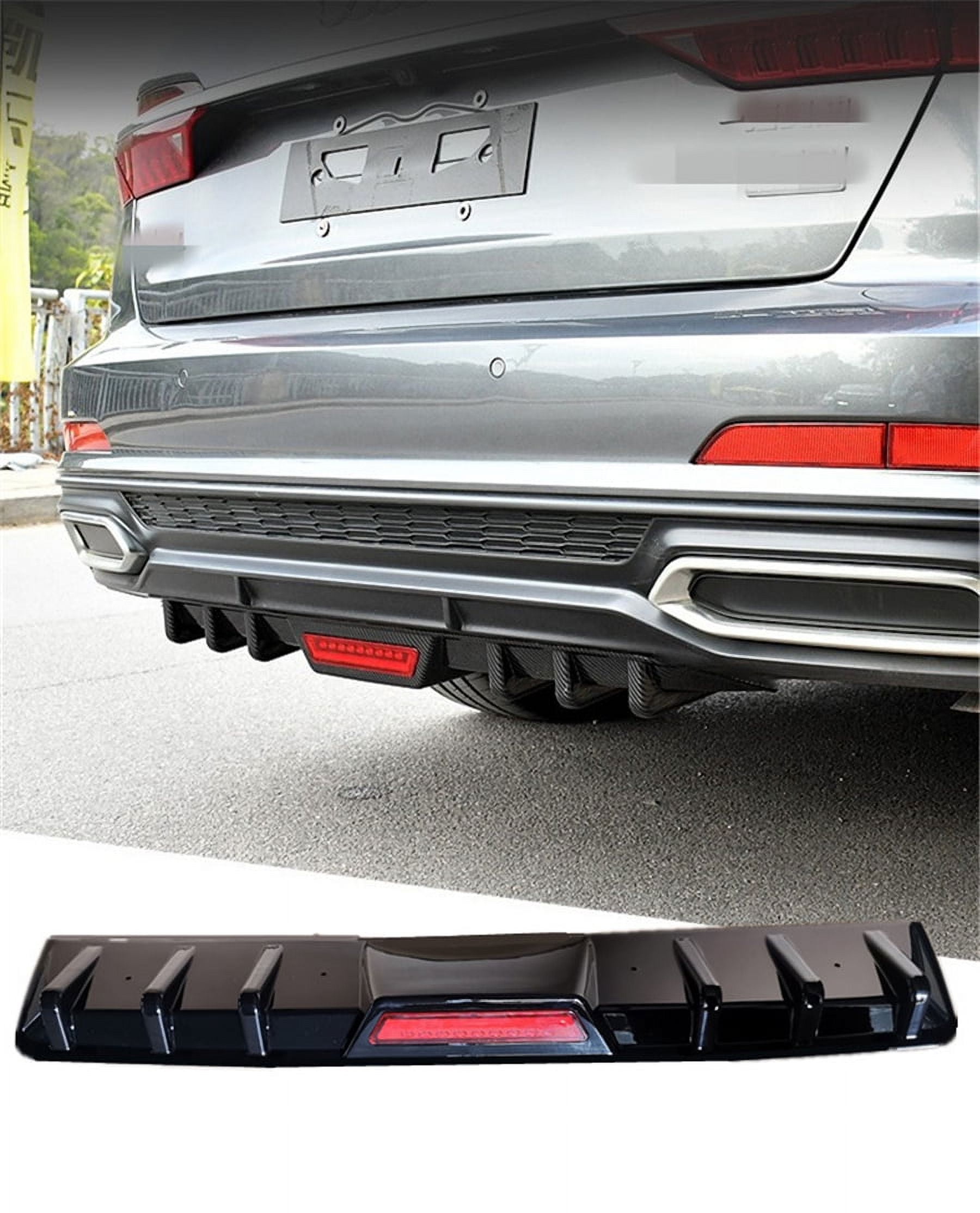 Universal Car Rear Bumper Diffuser Lip spoiler Canard Glossy Black Car Styling