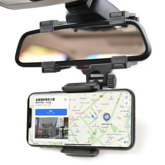 Universal Car Rear-view Mirror Mount Stand Holder Cradle Clip For Cell Phone GPS
