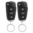 thumbnail image 1 of Universal Car Remote Central Kit,Car Alarm System 3 Buttons Keyless Central Lock Remote Control Kit Black, 1 of 8