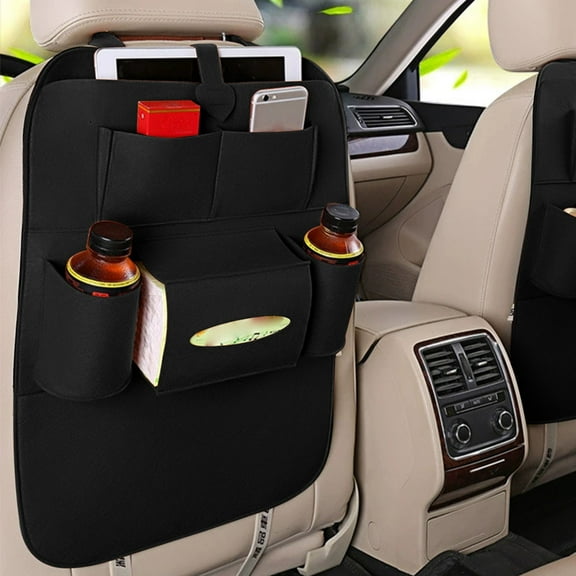 Universal Car Seat Back Organizer | Non-Woven Fabric | Large Capacity | Multicolor Options | Foldable & Easy Installation | 22x16.1 in | Ideal for Vehicles & Outdoor Activities