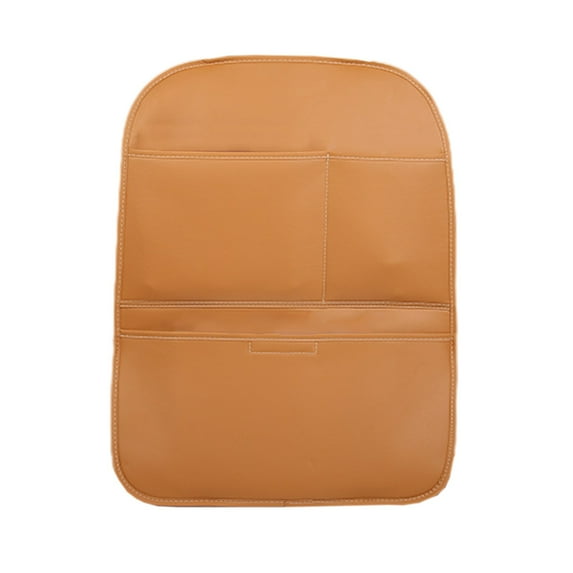 Universal Car Seat Back Protector - Anti-Kick Leather Pad (23.6"x19.7"/0.88lb) for Childproofing & Interior Protection