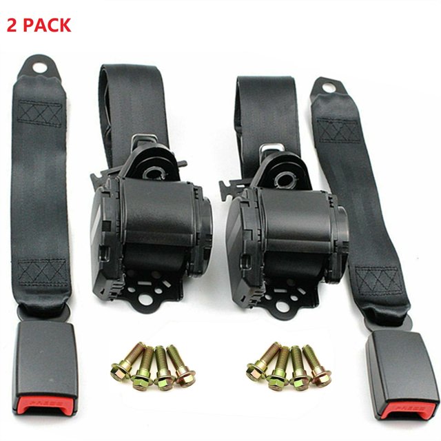 Universal Car Seat Belt Adjustable 3 Point Seat Belt Lap Shoulder Belt