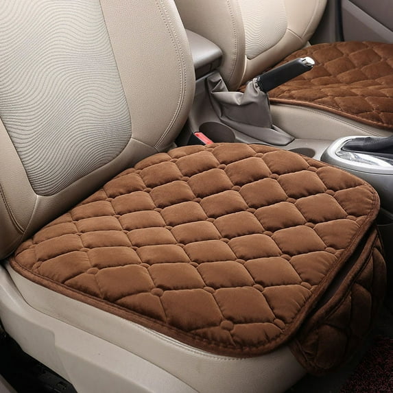 Universal Car Seat Cover Gel Honeycomb Mat Chair Protector Winter Plush One Piece Car Cushion Backless Anti-Skid Plush Cushion Sheet Beautiful Decoration