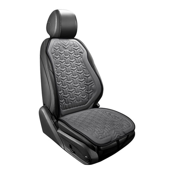 Universal Car Seat Covers, Leather & Waterproof Front Seat Protectors, Full Set for Most Cars, SUVs, and Trucks (Gray)