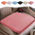 thumbnail image 1 of Universal Car Seat Cushion, Beige Ventilated Silica Gel Pad, Non-Slip Bottom, 15x15 Inches, All-Season Comfort for Driver and Passenger, Easy Install with Storage Pocket, 1 of 8