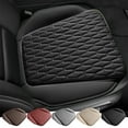 thumbnail image 1 of Universal Car Seat Cushion | Breathable Perforated Leather | Four Season Pad | Sandwich Mesh | 52x50x3cm | Black, Red, Gray, Brown, Beige | Comfortable Support, 1 of 6