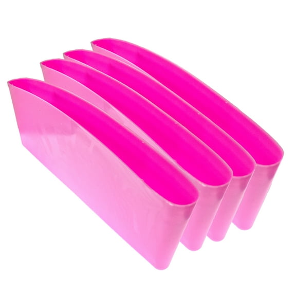 Universal Car Seat Gap Catcher Organizer & Pocket Catcher Caddy - Space Saving Car Seat Gap Filler Stop Items from Falling Between Console and Seat - Car Crevice Storage Box -Pink, 4PC