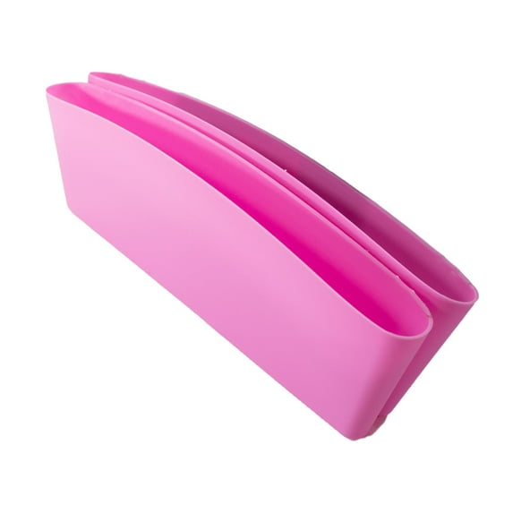 Universal Car Seat Gap Catcher Organizer & Pocket Catcher Caddy - Space Saving Car Seat Gap Filler Stop Items from Falling Between Console and Seat - Car Crevice Storage Box -Pink, 2PC