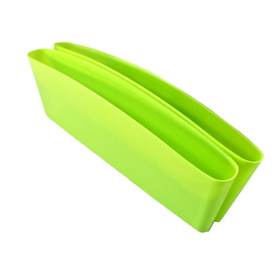 Universal Car Seat Gap Catcher Organizer & Pocket Catcher Caddy - Space Saving Car Seat Gap Filler Stop Items from Falling Between Console and Seat - Car Crevice Storage Box - Green, 2PC