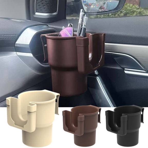 Universal Car Seat Gap Cup Holder Expander Organizer with Adapter for Drinks Phone Snacks Wallet Storage for Vehicle Interior