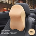 thumbnail image 1 of Universal Car Seat Headrest Pillow Memory Foam Pad Head Neck Rest Back Support Cushion, 1 of 7