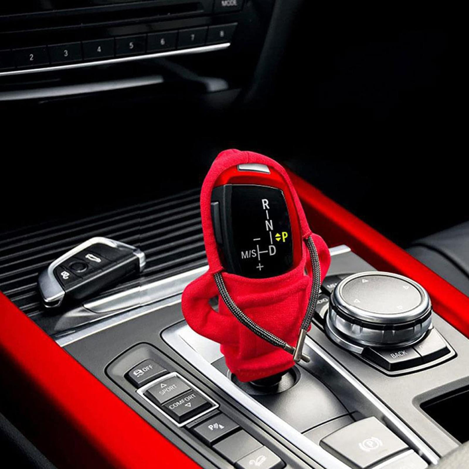 Universal Car Shifter Knob Cover Funny Hoodie Sweatshirt, Red