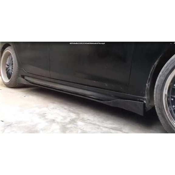 Universal Car Side Skirt Extensions Winglet Rocker Panel Splitters PP 2m/ 78.7''