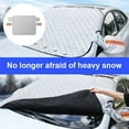 thumbnail image 1 of Universal Car Snow Shield Aluminum Windshield Protector, Anti-Frost Snowproof Winter Ice Storm Protection & Sunshade Cover for Vehicles, 1 of 7