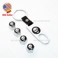 thumbnail image 1 of Universal Car Sport Wheel Tire Valve Dust Stem Air Cap Keychain Smile Skull Logo, 1 of 5