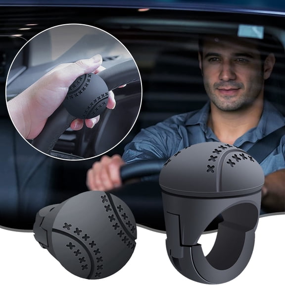 Universal Car Steering Wheel Assist Ball, Smooth Bearing Design, Ergonomic One-handed Steering Aid for Easy Vehicle Control