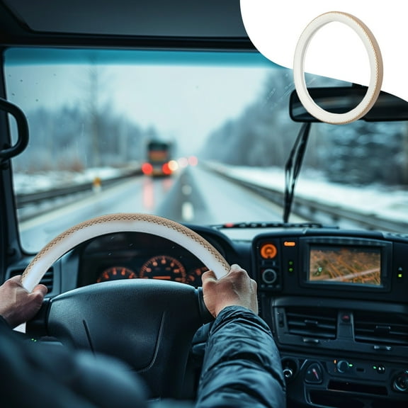 Universal Car Steering Wheel Cover - Premium Leather, Non-Slip Grip, Easy Install & Remove, Durable & Comfortable, Fits Most Vehicles, Stylish Design for Enhanced Driving Safety