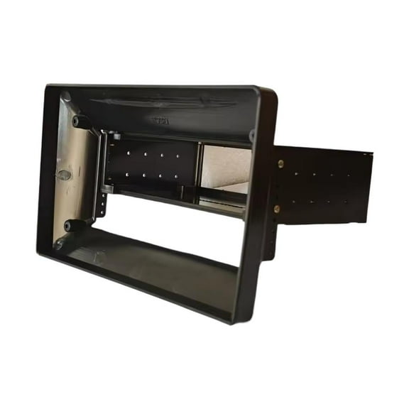 Universal Car Stereo Fascia Panel Dashboard Mounting Frame for Touch Screen Navigation Radio, MP5 Player, Black ABS Trim Kit
