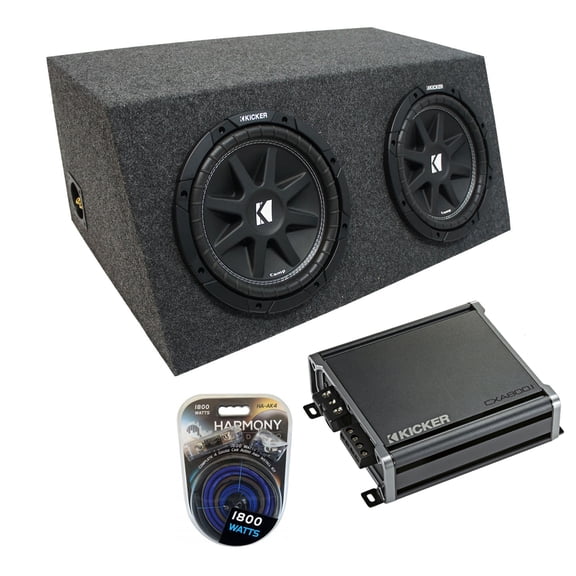 Universal Car Stereo Hatchback Sealed Dual 12" Kicker Comp C12 Sub Box CXA800.1