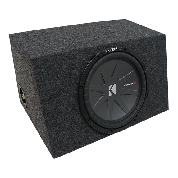 Universal Car Stereo Hatchback Sealed Single 12" Kicker CompR CWR12 Sub Box