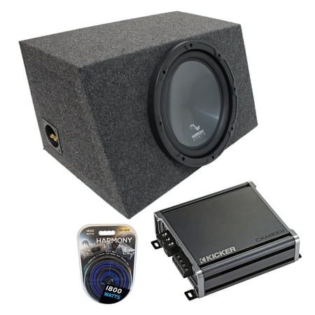 Universal Car Stereo Hatchback Sealed Single 15" Harmony R154 Sub Box & CXA800.1