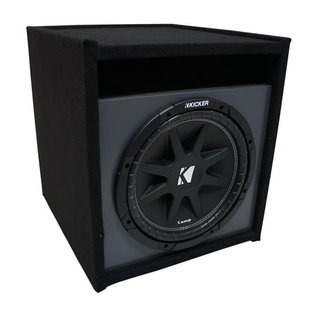 Universal Car Stereo Paintable Ported 10" Kicker Comp C10 Sub Box - Final 4 Ohm