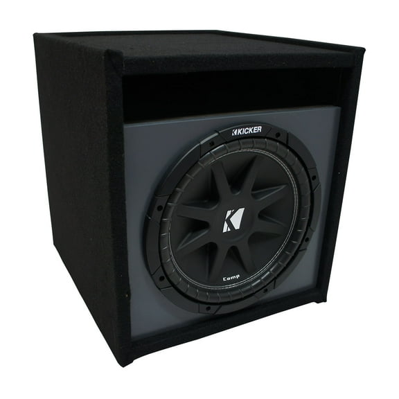 Universal Car Stereo Paintable Ported 10" Kicker Comp C10 Sub Box - Final 4 Ohm