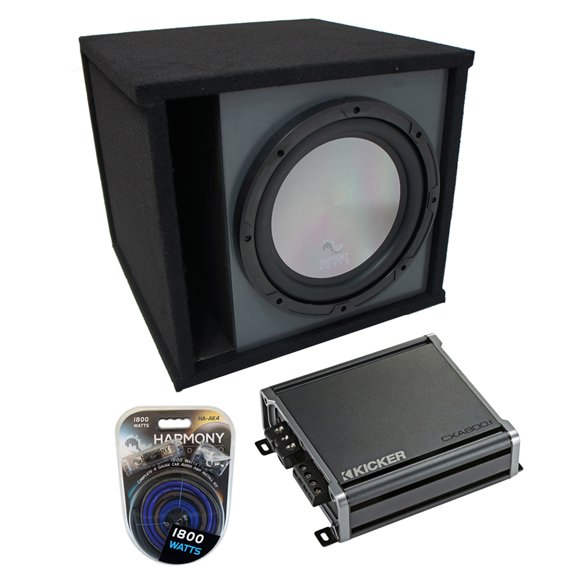 Universal Car Stereo Paintable Ported 15" Harmony A152 Sub Box & CXA800.1