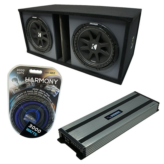 Universal Car Stereo Paintable Ported Dual 15 Kicker Comp C15 Sub Box HA-A1500.1