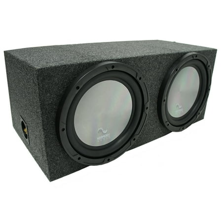 Universal Car Stereo Rearfire Sealed Dual 10" Harmony A102 Sub Box Enclosure