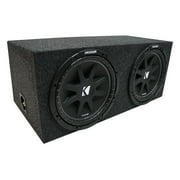 Universal Car Stereo Rearfire Sealed Dual 15 Kicker Comp C15 Sub Box 2 Ohm