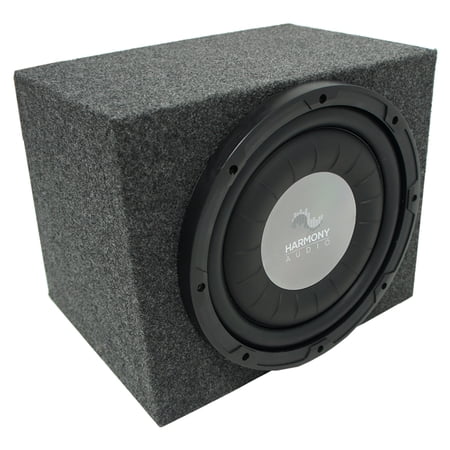 Universal Car Stereo Rearfire Sealed Single 10" Harmony F104 Sub Box Enclosure