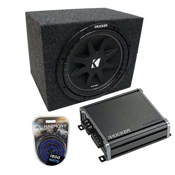 Universal Car Stereo Rearfire Sealed Single 15 Kicker Comp C15 Sub Box CXA800.1