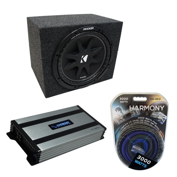Universal Car Stereo Rearfire Sealed Single 15 Kicker Comp C15 Sub Box HA-A800.1