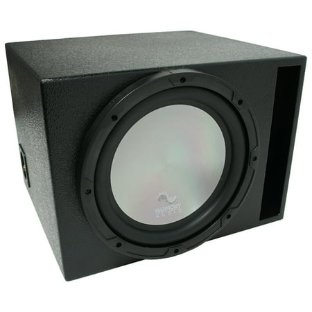 Universal Car Stereo Rhino Coated Ported 10" Harmony A102 Sub Box Enclosure