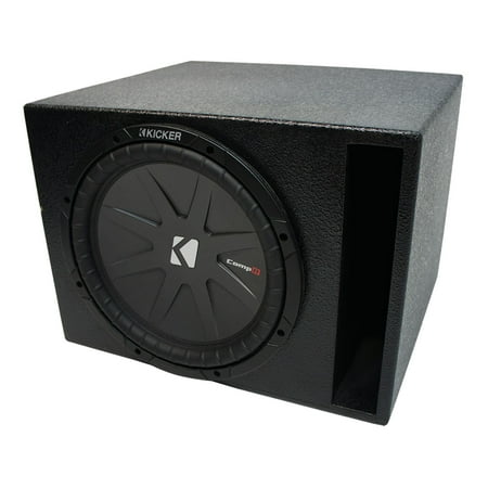 Universal Car Stereo Rhino Coated Ported 15" Kicker CompR CWR15 Sub Box 2 Ohm